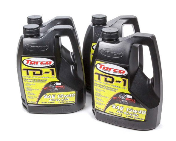 TD-1 Super Diesel 15w40 Case 4 x 4-Liter Bottles TRCA181540S