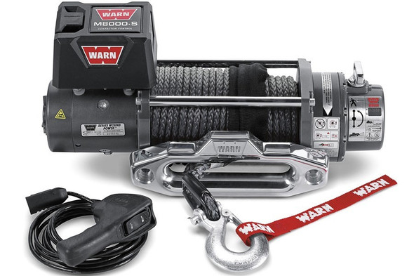 M8000-S Winch with Syhthetic Rope 8000# WAR87800