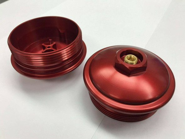 6.0l Powerstroke red fuel filter cap