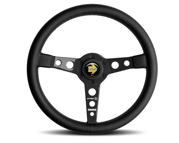 Prototipo Steering Wheel Leather Carbon Fiber MOMPRO35BK1C