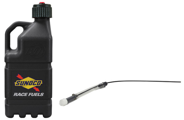 Black Sunoco Race Jug Gen 2 w/ Filler Hose SRJR7200BKHOSE