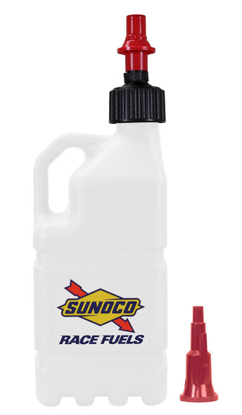 White Sunoco Race Jug w/ FastFlo Lid & Vehicle SRJR7200WH-FF