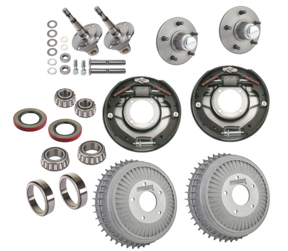 Speedway Early Ford Spindle and Finned Buick Drum Brake Kit