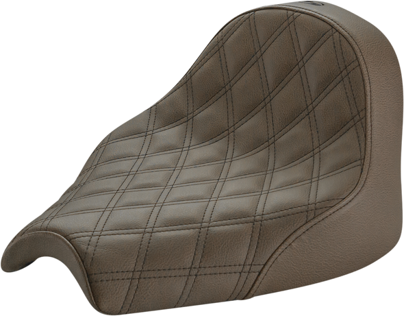SADDLEMEN Renegade Solo Seat - Lattice Stitched - Brown I21-04-002BLS