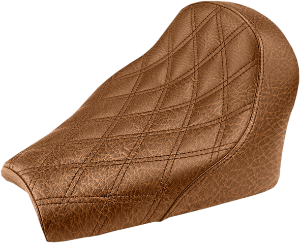 SADDLEMEN Renegade Solo Seat - Lattice Stitched - Brown I18-33-002BLS