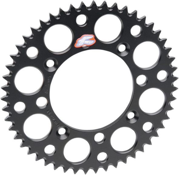 RENTHAL Renthal Rear Sprocket 51 Tooth Black 520 Chain for Suzuki 123U-520-51GYBK 