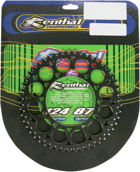 RENTHAL Sprocket - Kawasaki - Black - 52-Tooth 191U-420-52GEBK