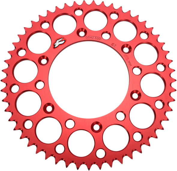 RENTHAL Sprocket - Honda - Red - 53-Tooth 154U-520-53GRRD