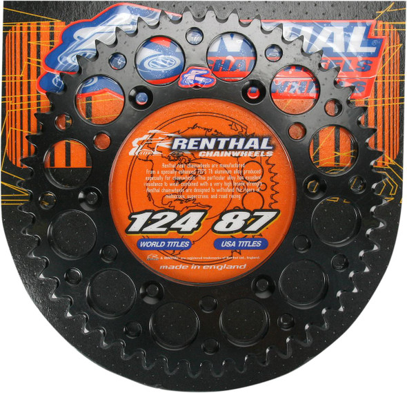 RENTHAL Renthal 50-Tooth Black Rear Sprocket for KTM 224U-520-50GPBK 