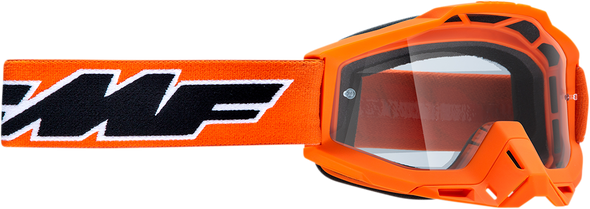 FMF Youth PowerBomb Goggles - Rocket - Orange - Clear F-50047-00003