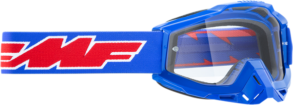 FMF Youth PowerBomb Goggles - Rocket - Blue - Clear F-50047-00002