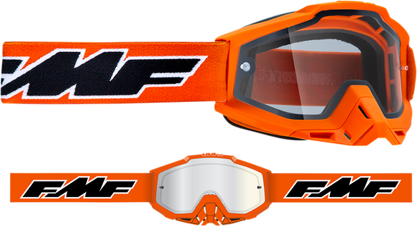 FMF PowerBomb Enduro Goggles - Rocket - Orange - Clear F-50038-00003