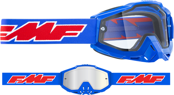 FMF PowerBomb Enduro Goggles - Rocket - Blue - Clear F-50038-00002