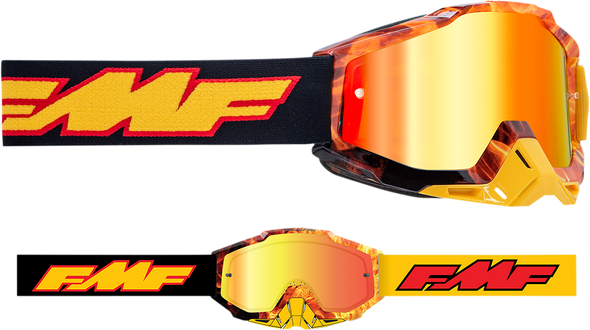 FMF PowerBomb Goggles - Spark - Red Mirror F-50037-00005