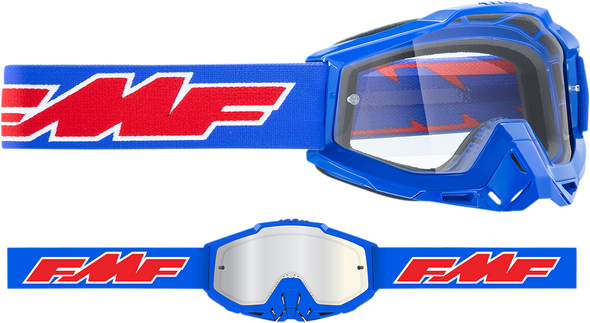 FMF PowerBomb Goggles - Rocket - Blue - Clear F-50036-00002