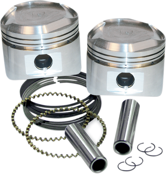 S&S CYCLE Replacement Pistons with Rings 92-2027