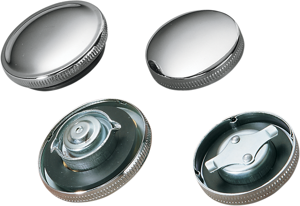 DRAG SPECIALTIES Non-Vented Gas Cap - Chrome 03-0027-BC222