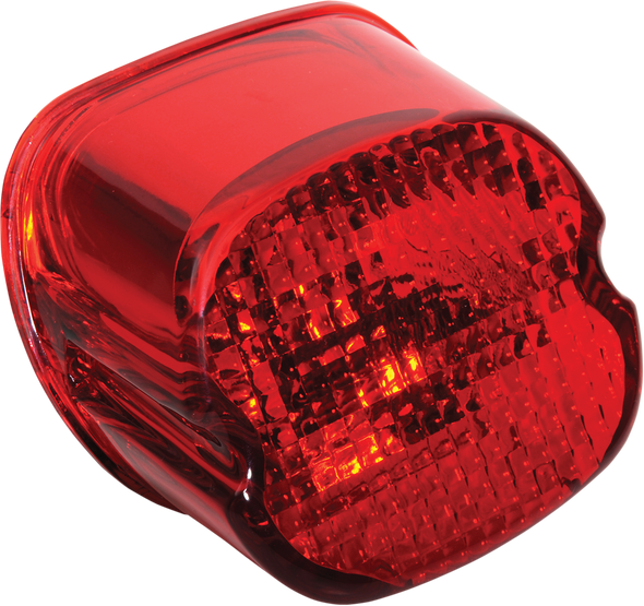 DRAG SPECIALTIES Taillight Lens - Bottom Tag Window - Red 12-0402D