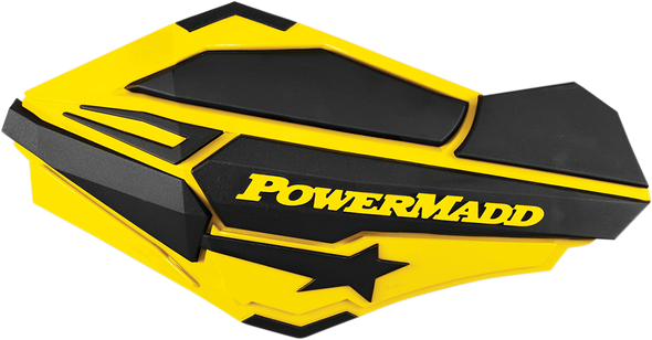 POWERMADD/COBRA Handguards - Suzuki Yellow/Black 34406