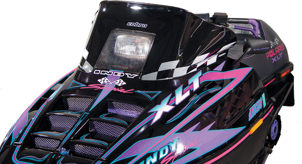 POWERMADD/COBRA Windshield - 11.5" - Black - Polaris 11120