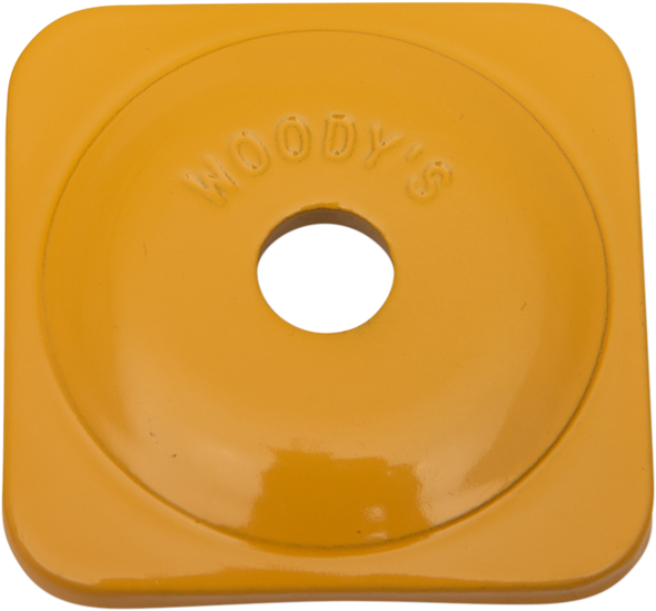 WOODY'S Support Plates - Yellow - Square - 48 Pack ASG-3800-48