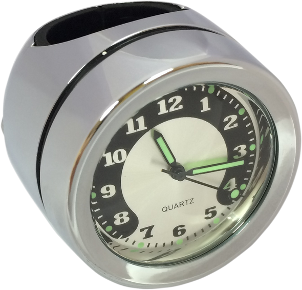DRAG SPECIALTIES Handlebar Mount Clock - Chrome - For 1" Bar O91-6821N