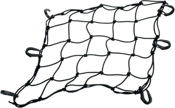 DRAG SPECIALTIES Cargo Net - 15" x 15" - 6 Hook 10-6099BPOM