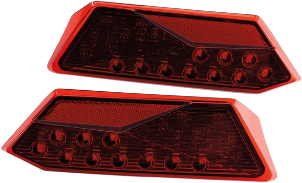 MOOSE UTILITY LED Tail Lights - RZR1000 - Red 100-3385-PU
