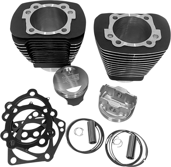 REVOLUTION PERFORMANCE, LLC Cylinder Kit - 100" - Black with Highlighted Fins RP201-210W
