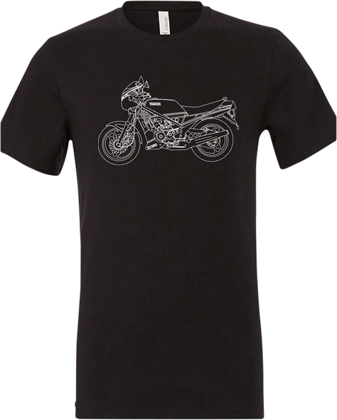 YAMAHA APPAREL Yamaha RZ350 T-Shirt - Black - 2XL NP21S-M1973-2X