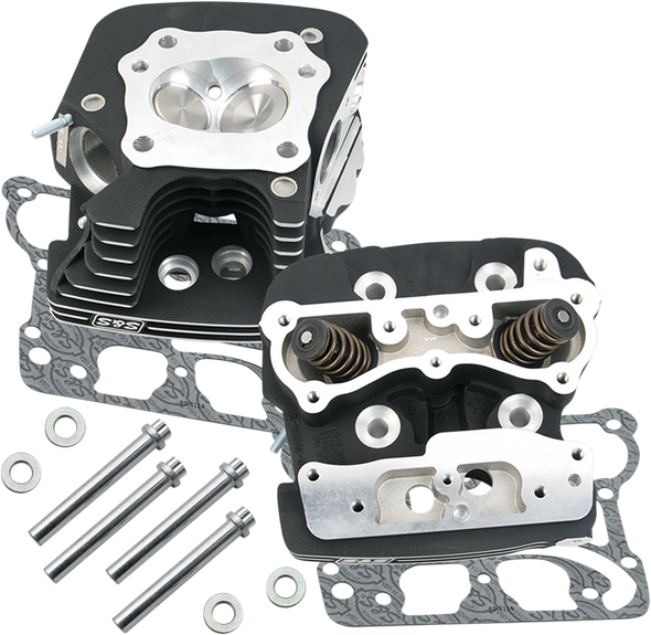 S&S CYCLE Cylinder Heads - Black 900-0251