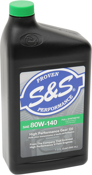 S&S CYCLE Synthetic Gear Oil - 80W-140 - 1 U.S. quart 153756