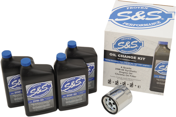 S&S CYCLE Oil Change Kit for Twin Cam 153969