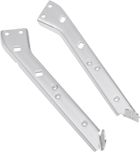 DRAG SPECIALTIES Left Saddlebag Rail Support  Bracket - Chrome S77-0135L