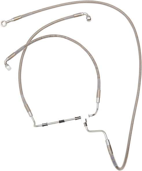 DRAG SPECIALTIES Brake Line - +8" - Stainless Steel - ABS 614220-8