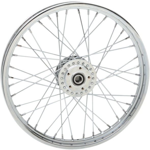 DRAG SPECIALTIES Front Wheel - Single/Dual Disc/No ABS - Chrome - 21"x2.15" - '04-'05 FXD 64383