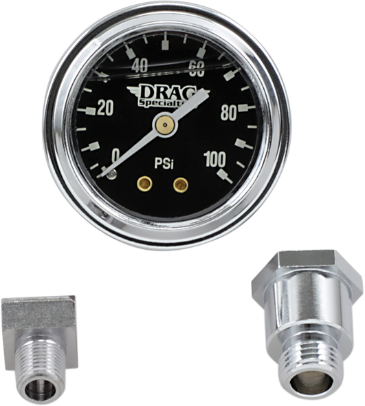 DRAG SPECIALTIES Oil Gauge Kit - Black - BT - '70-'84 244111-BX14