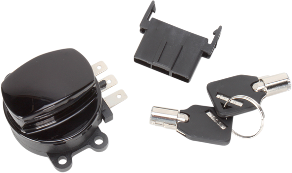 DRAG SPECIALTIES Side Hinge Ignition Switch - Gloss Black 21-0209GB