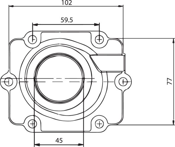 KIMPEX Carburetor Flange - Polaris 104605