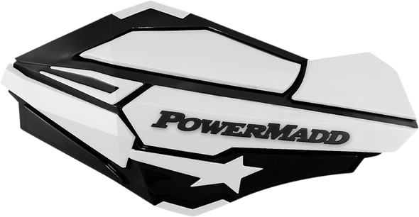 POWERMADD/COBRA Handguards - Black/White 34428