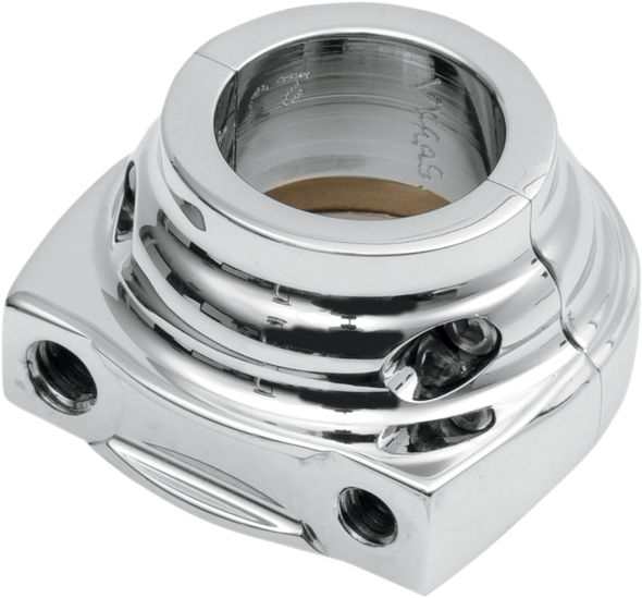 PERFORMANCE MACHINE (PM) Throttle Housing - Thread-In Cable - Chrome 0063-2001-CH