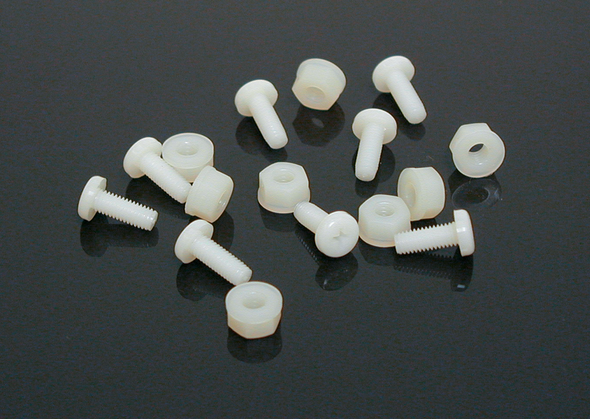 ZERO GRAVITY Nylon Windscreen Fastener Set - White 32-130