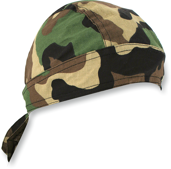 ZAN HEADGEAR Flydanna® Head Wrap - Woodland Camo Z118C