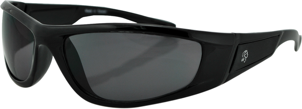 ZAN HEADGEAR Iowa Sunglasses - Shiny Black - Smoke EZIA01