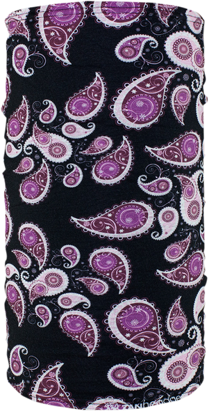 ZAN HEADGEAR Lined Motley Tube - Purple Paisley TF228