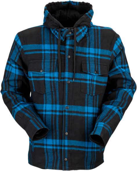 Z1R Timber Flannel Shirt - Black/Blue - 5XL 3040-2847