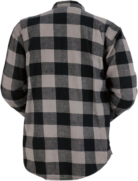 Z1R Duke Flannel Shirt - Gray/Black - Large 3040-2547