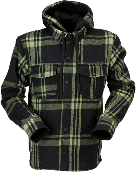 Z1R Timber Flannel Shirt - Olive/Black - Large 2820-5327