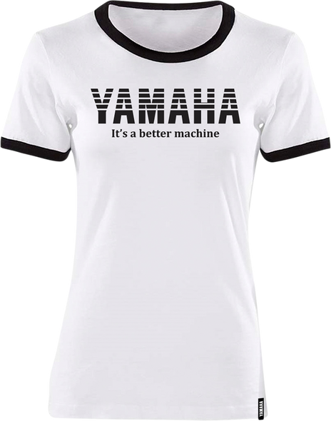 YAMAHA APPAREL Women's Yamaha Vintage T-Shirt - White/Black - 2XL NP21S-L1793-2X