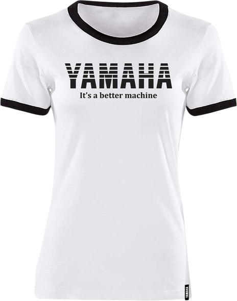 YAMAHA APPAREL Women's Yamaha Vintage T-Shirt - White/Black - Small NP21S-L1793-S